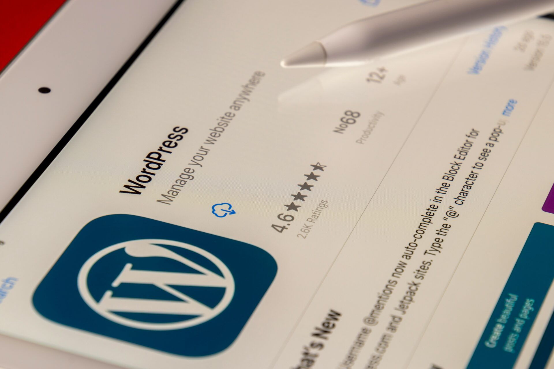 Wordpress på iPad